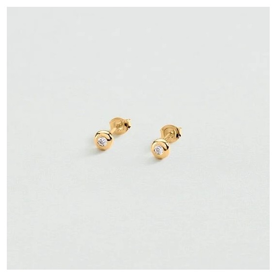 BOUCLES D OREILLES PUCES ODÉON - DORÉ