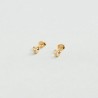 BOUCLES D OREILLES PUCES ODÉON - DORÉ