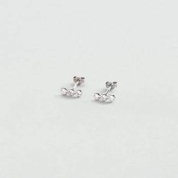 BOUCLES D OREILLES PUCES ODÉON - ARGENTÉ