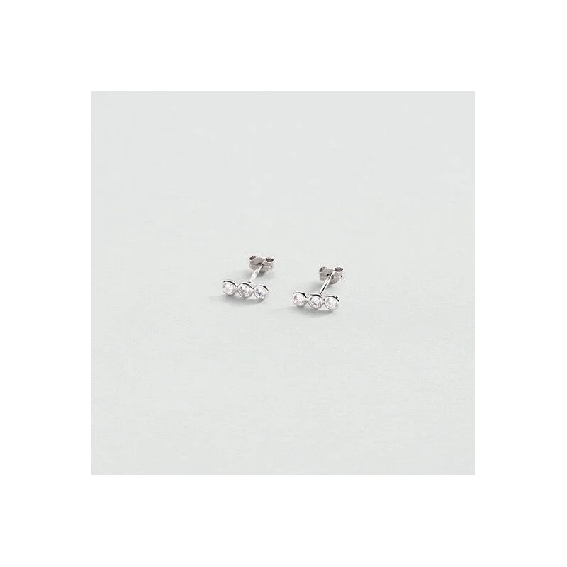 BOUCLES D OREILLES PUCES ODÉON - ARGENTÉ