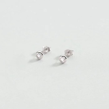 BOUCLES D OREILLES PUCES ODÉON - ARGENTÉ