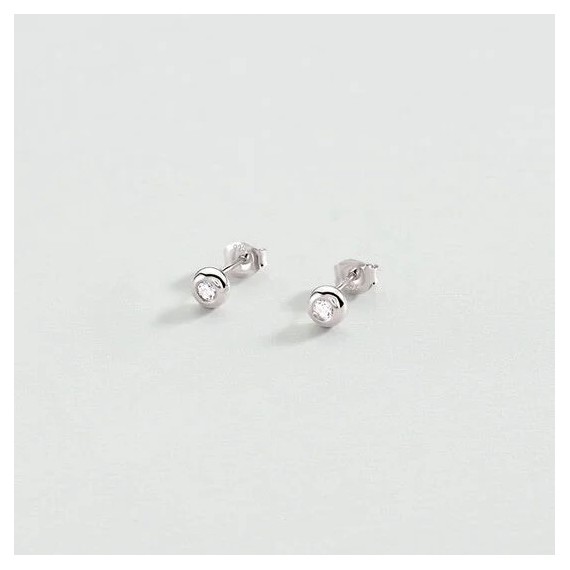 BOUCLES D OREILLES PUCES ODÉON - ARGENTÉ