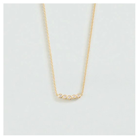 COLLIER MI-LONG ODÉON - DORÉ