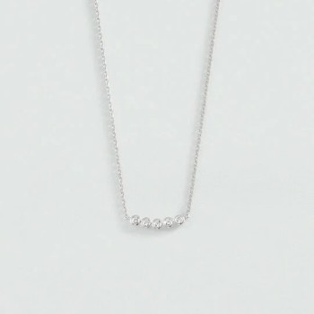 COLLIER MI-LONG ODÉON - ARGENTÉ