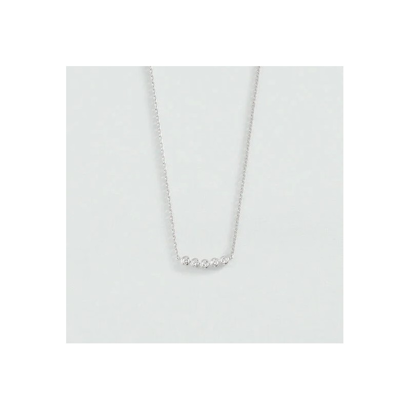 COLLIER MI-LONG ODÉON - ARGENTÉ