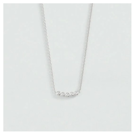 COLLIER MI-LONG ODÉON - ARGENTÉ