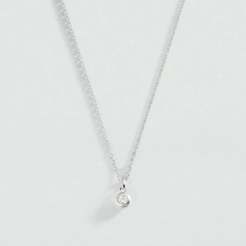 COLLIER MI-LONG ODÉON - ARGENTÉ