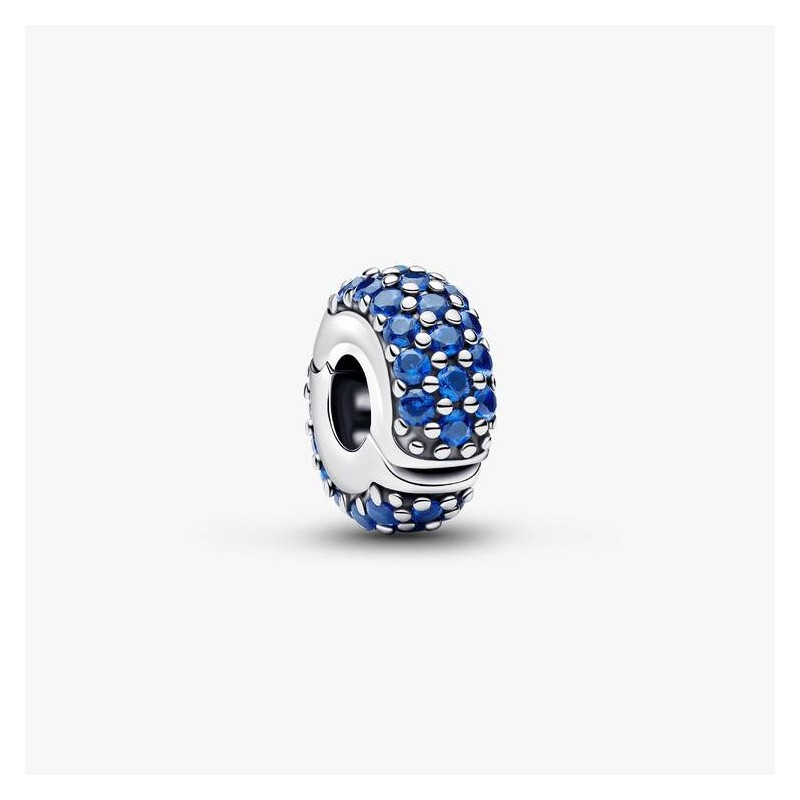 CHARM CLIP PIERRES BLEU ROI