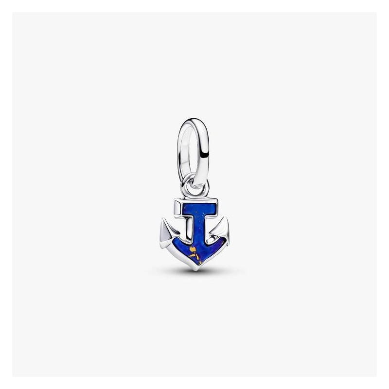 MINI CHARM PENDANT ANCRE BLEUE