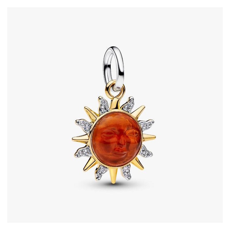 CHARM PENDANT SOLEIL ET TOURBILLONS BIMATIÈRE