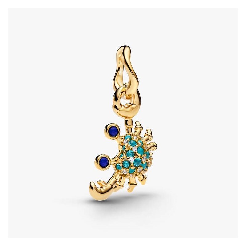 CHARM PENDANT CRABE DORÉ