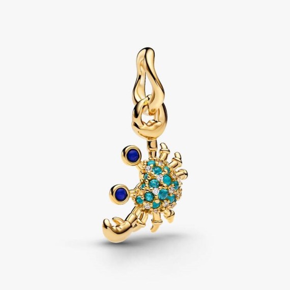CHARM PENDANT CRABE DORÉ