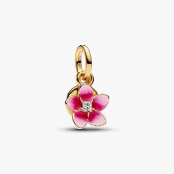 CHARM PENDANT DISNEY VAIANA FLEUR DE PLUMERIA DORÉ