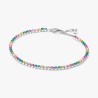 BRACELET RIVIÈRE MULTICOLORE 18CM