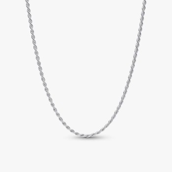 COLLIER MAILLE CORDE