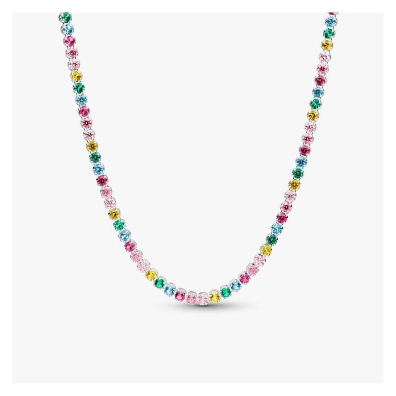 COLLIER RIVIÈRE MULTICOLORE