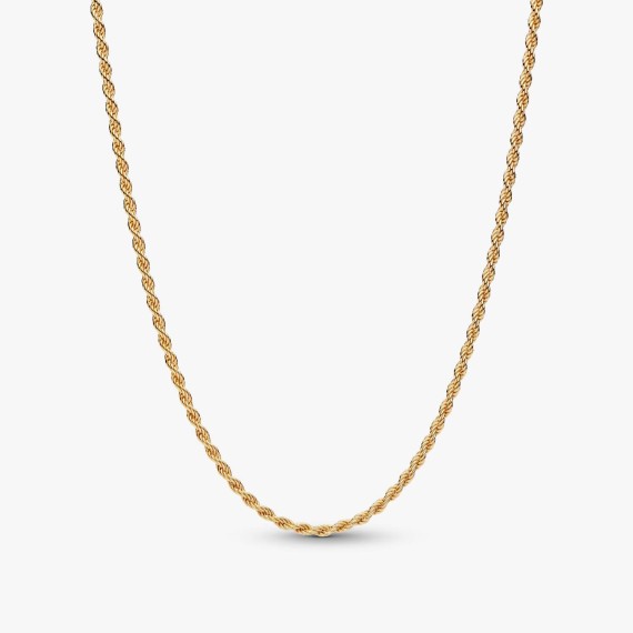 COLLIER MAILLE CORDE DORÉ