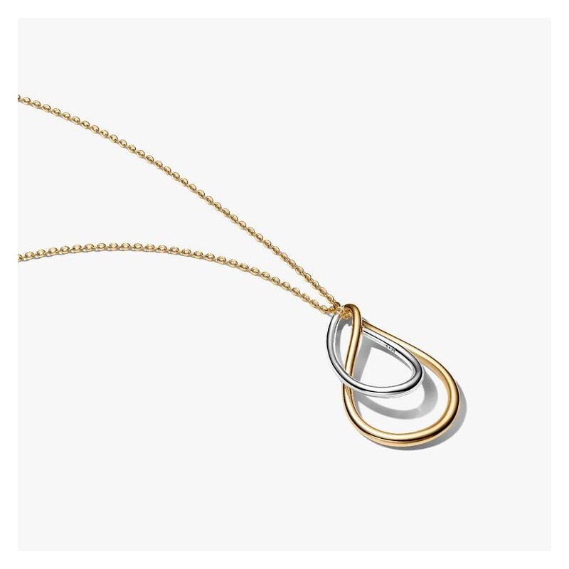 COLLIER AVEC PENDENTIF DOUBLE MATIÈRE
