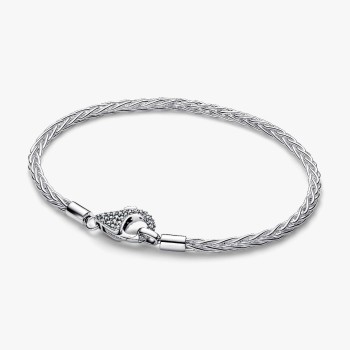BRACELET À CHARMS MAILLE QUEUE DE RENARD 18CM