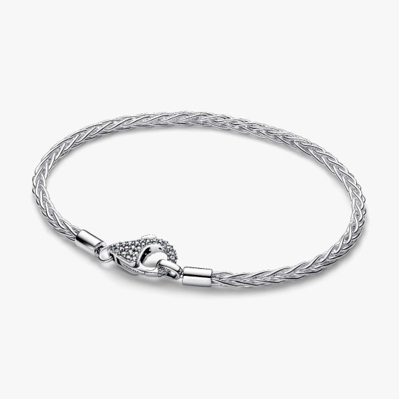 BRACELET À CHARMS MAILLE QUEUE DE RENARD 18CM