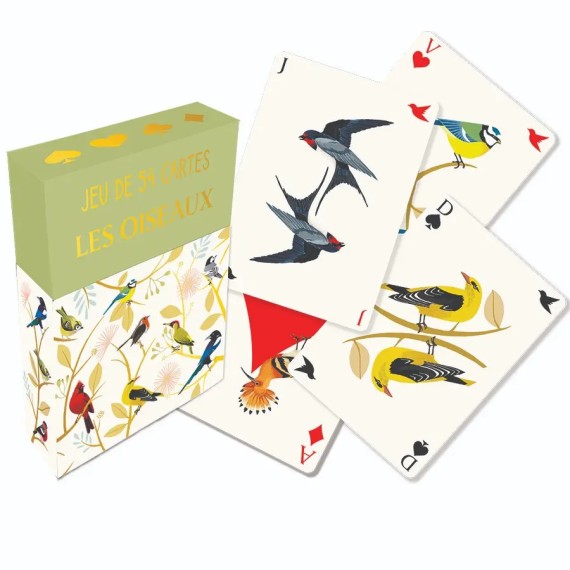 JEU DE 54 CARTES OISEAUX