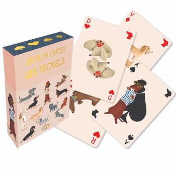 JEU DE 54 CARTES TECKELS CLUB