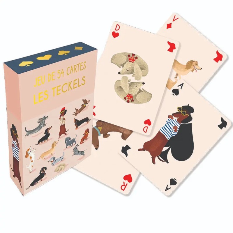 JEU DE 54 CARTES TECKELS CLUB