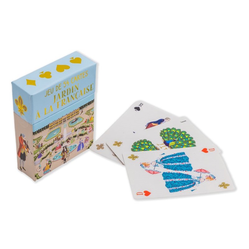JEU DE 54 CARTES JARDINS A LA FRANÇAISE
