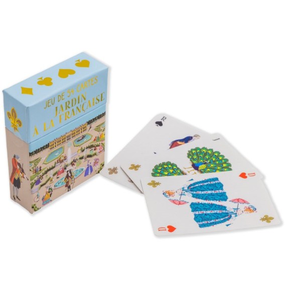 JEU DE 54 CARTES JARDINS A LA FRANÇAISE
