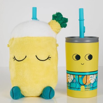 GOBELET ISOTHERME AVEC HOUSSE PELUCHE - PIP