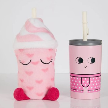 GOBELET ISOTHERME AVEC HOUSSE PELUCHE - LULU