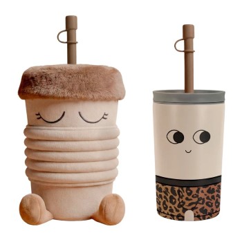 GOBELET ISOTHERME AVEC HOUSSE PELUCHE - BREWSTER