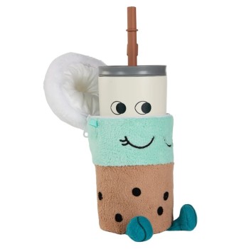 GOBELET ISOTHERME AVEC HOUSSE PELUCHE - BEANIE