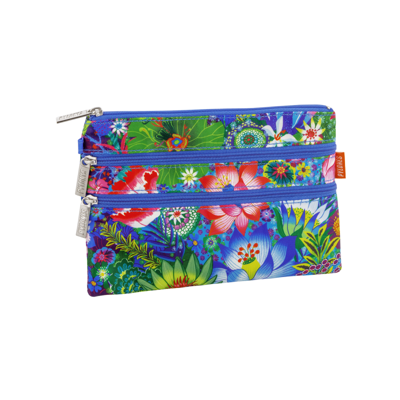 POCHETTE 3 ZIPS ZIP IT - FLEURS D'EAU