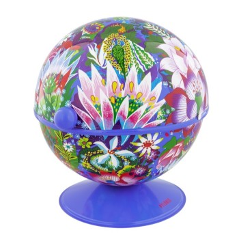 BOULE À SUCRE EN MÉTAL SUGAR POT - FLEURS D'EAU