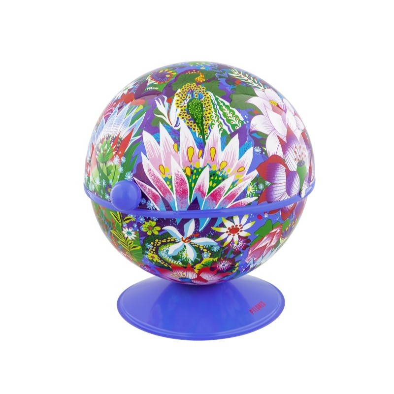 BOULE À SUCRE EN MÉTAL SUGAR POT - FLEURS D'EAU