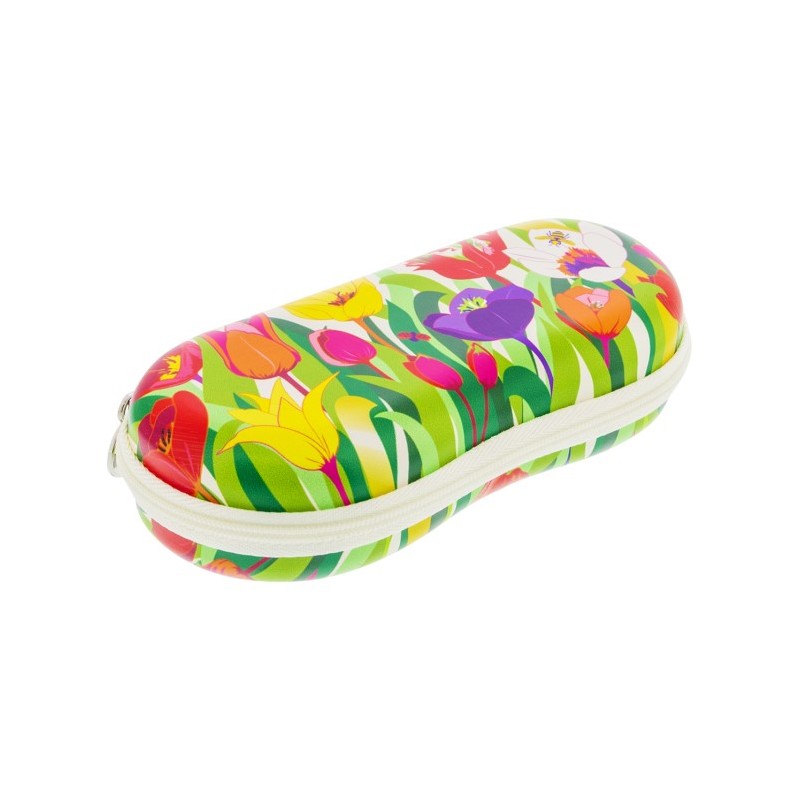 ÉTUI À LUNETTES RIGIDE VOYAGE - TULIPES