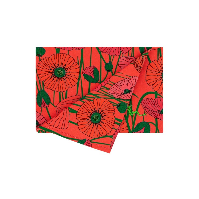 TORCHON AH! TACHE MOI - COQUELICOTS