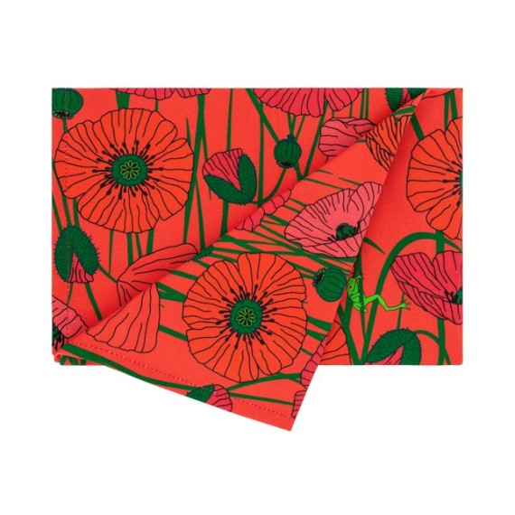 TORCHON AH! TACHE MOI - COQUELICOTS