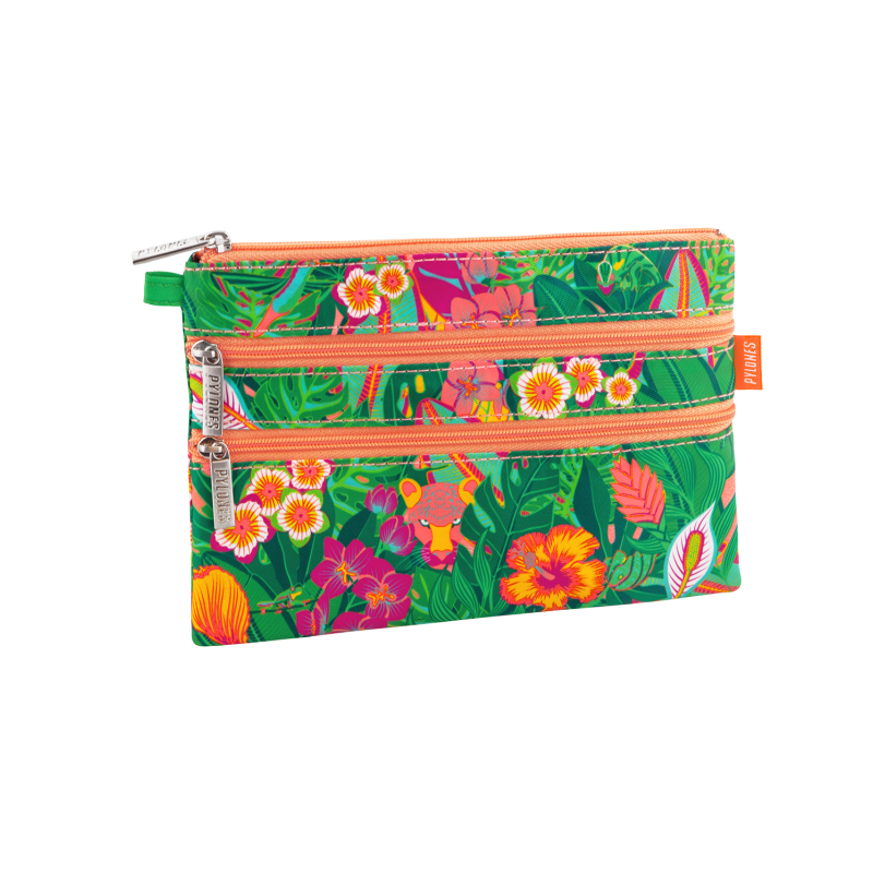 POCHETTE 3 ZIPS ZIP IT - TROPICAL