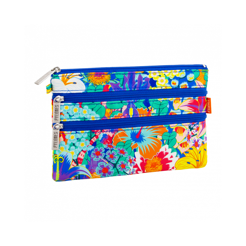 POCHETTE 3 ZIPS ZIP IT - BOUQUET