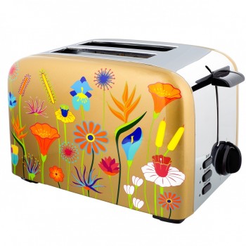 GRILLE-PAIN TOAST'IN 2 - JARDIN FLEURI GOLD