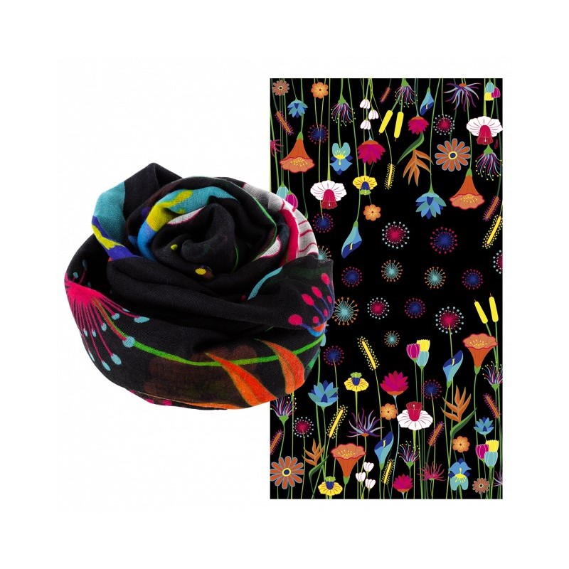 FOULARD/PARÉO BALADE - JARDIN FLEURI