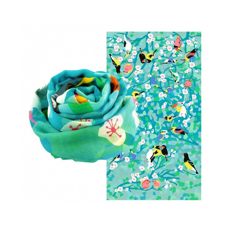 FOULARD/PARÉO BALADE - BIRDS