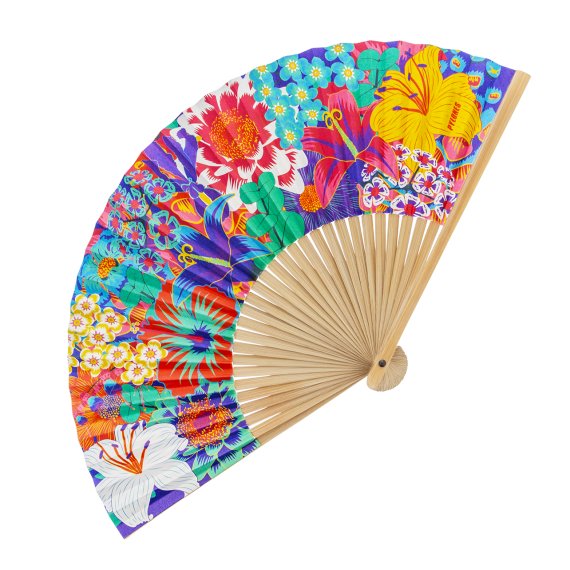 ÉVENTAIL EN PAPIER ET BAMBOU - BOUQUET