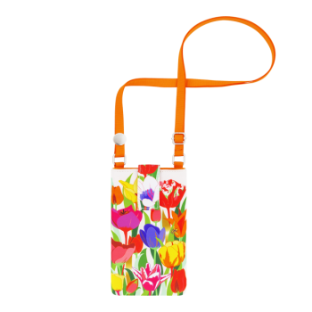 POCHETTE BANDOULIÈRE POUR TÉLÉPHONE - TULIPES