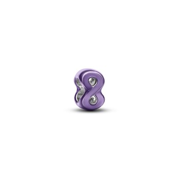 MINI CHARM SYMBOLE DE L INFINI VIOLET