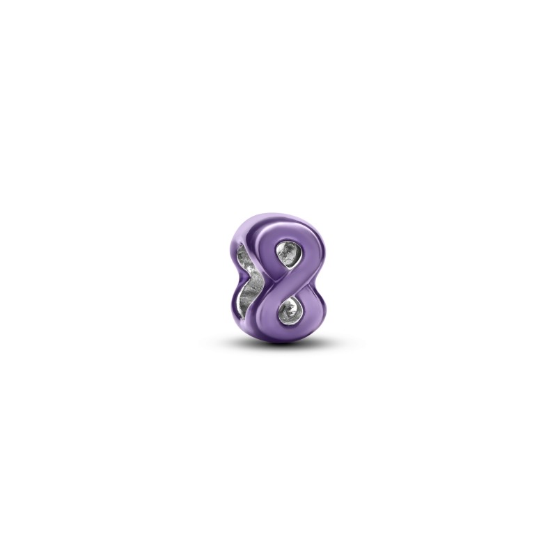 MINI CHARM SYMBOLE DE L INFINI VIOLET