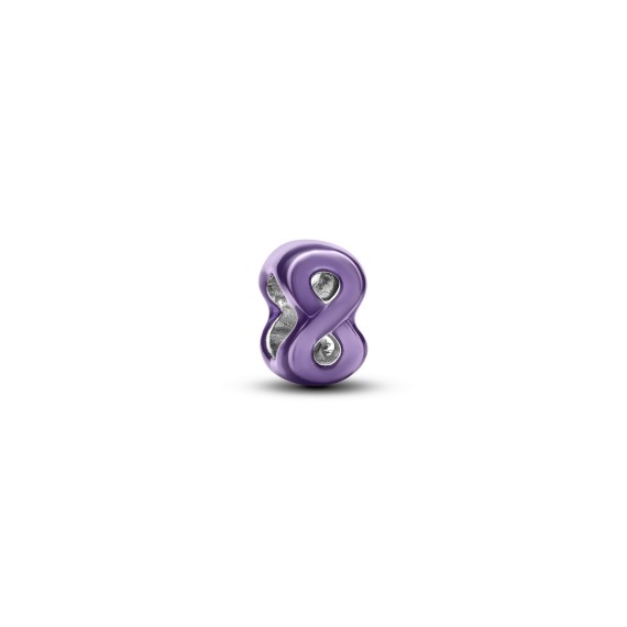 MINI CHARM SYMBOLE DE L INFINI VIOLET