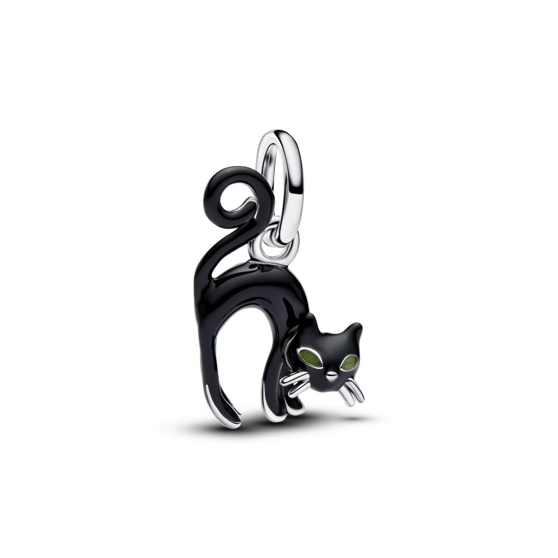 CHARM PENDANT CHAT NOIR